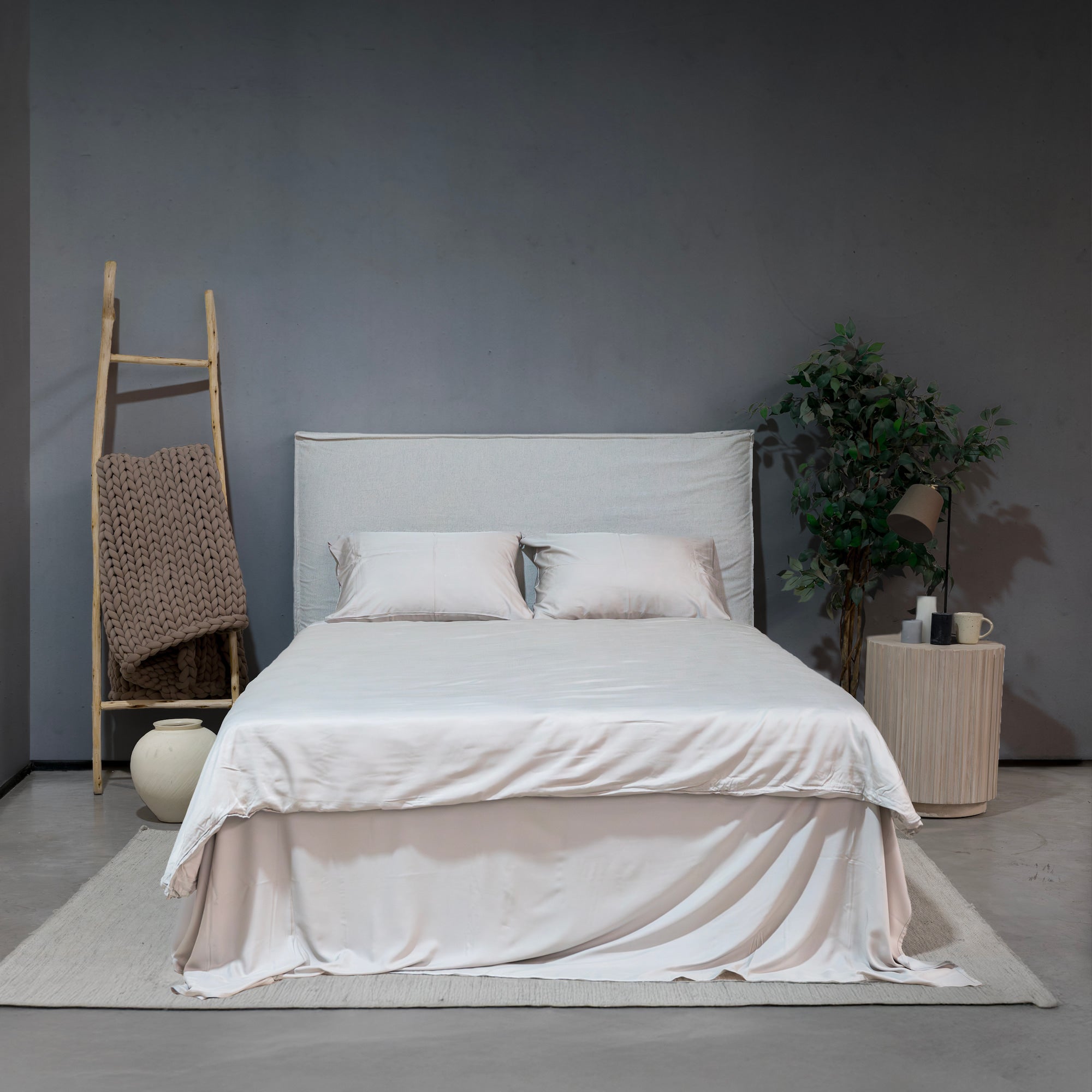 sábanas de bambú + manta pesada lite