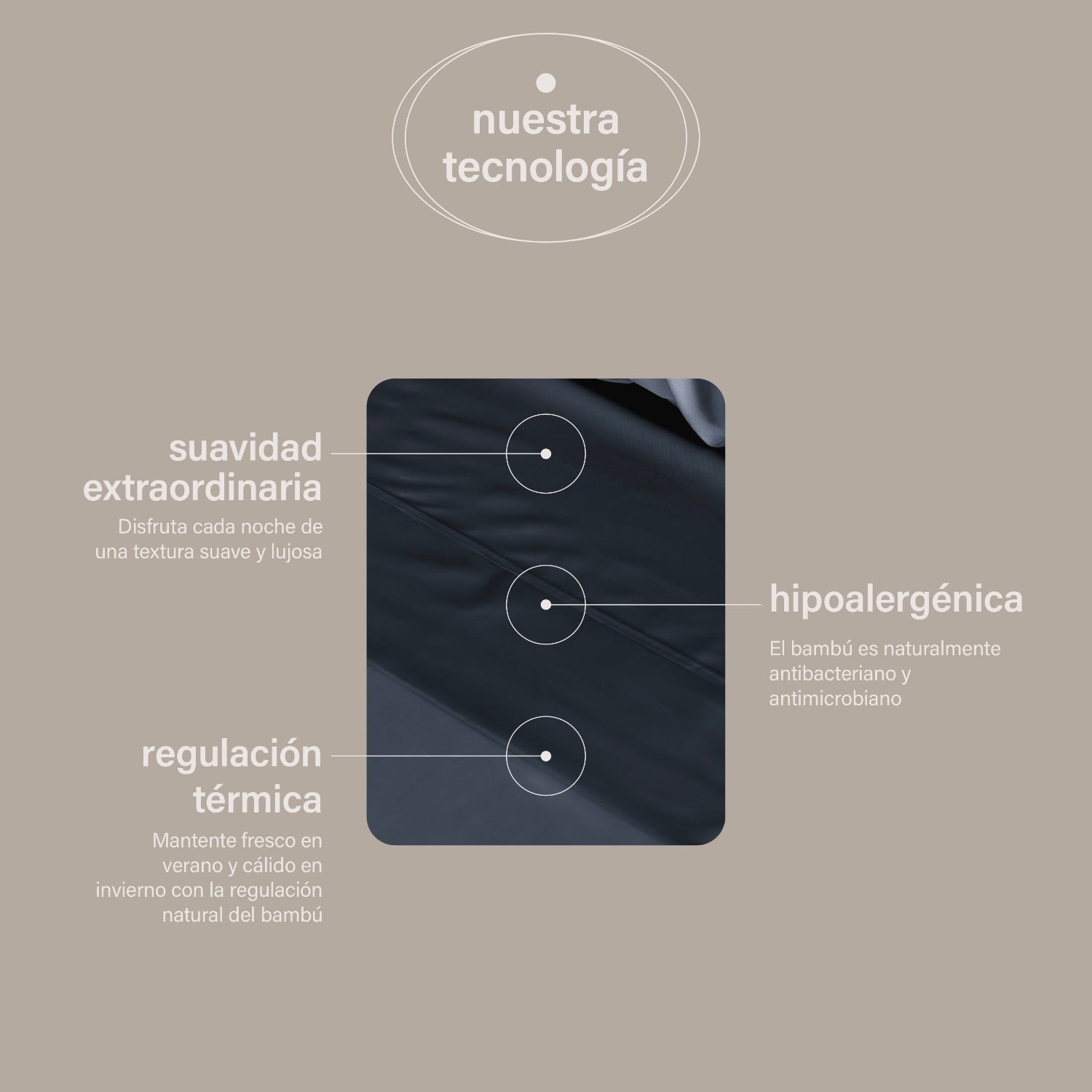 sábanas de bambú + almohadas cloudpure