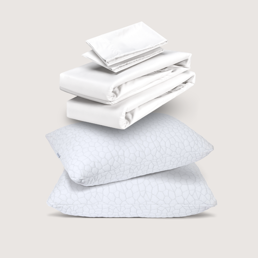 sábanas de algodón + almohadas cloudpure