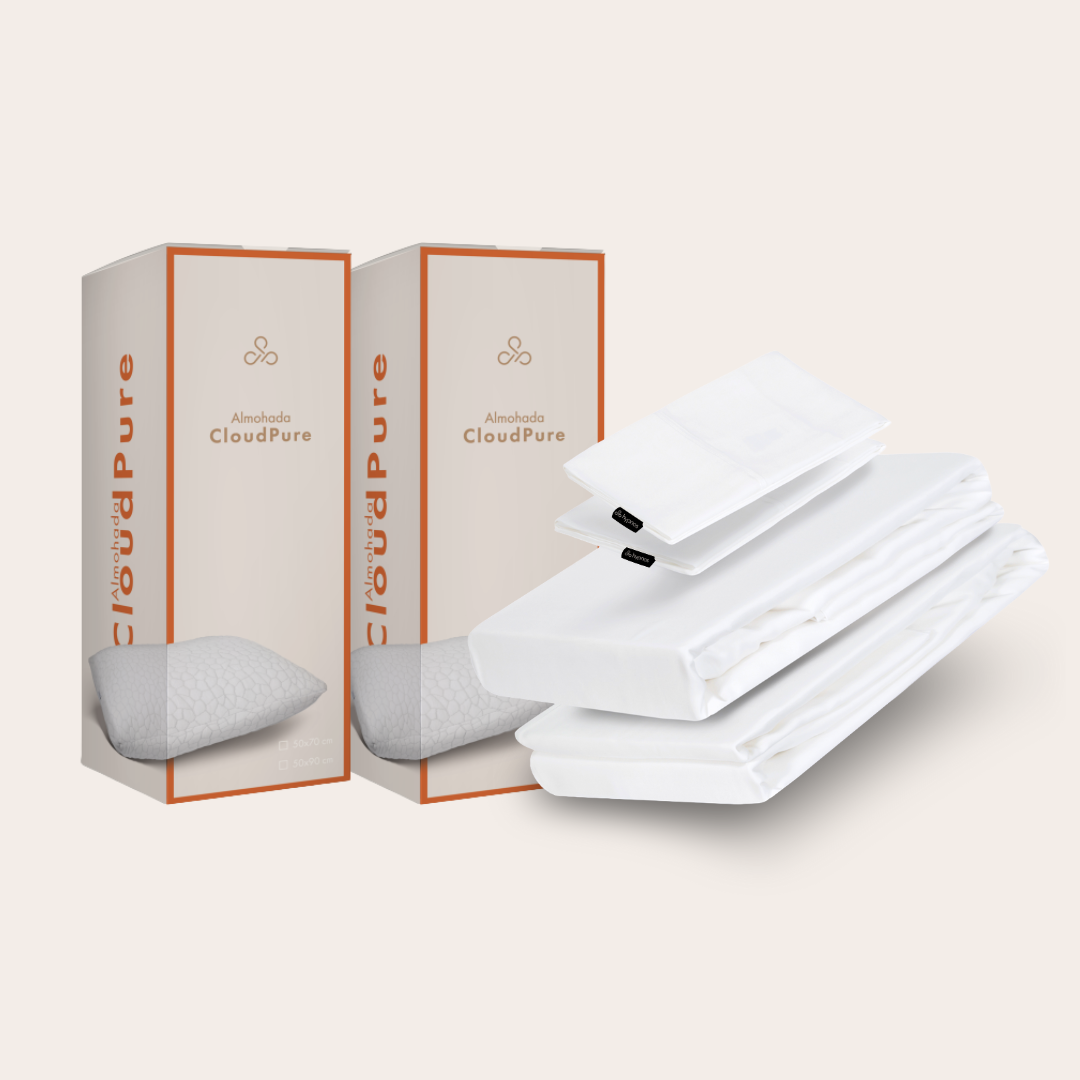Sábanas de Bambú + Almohadas CloudPure