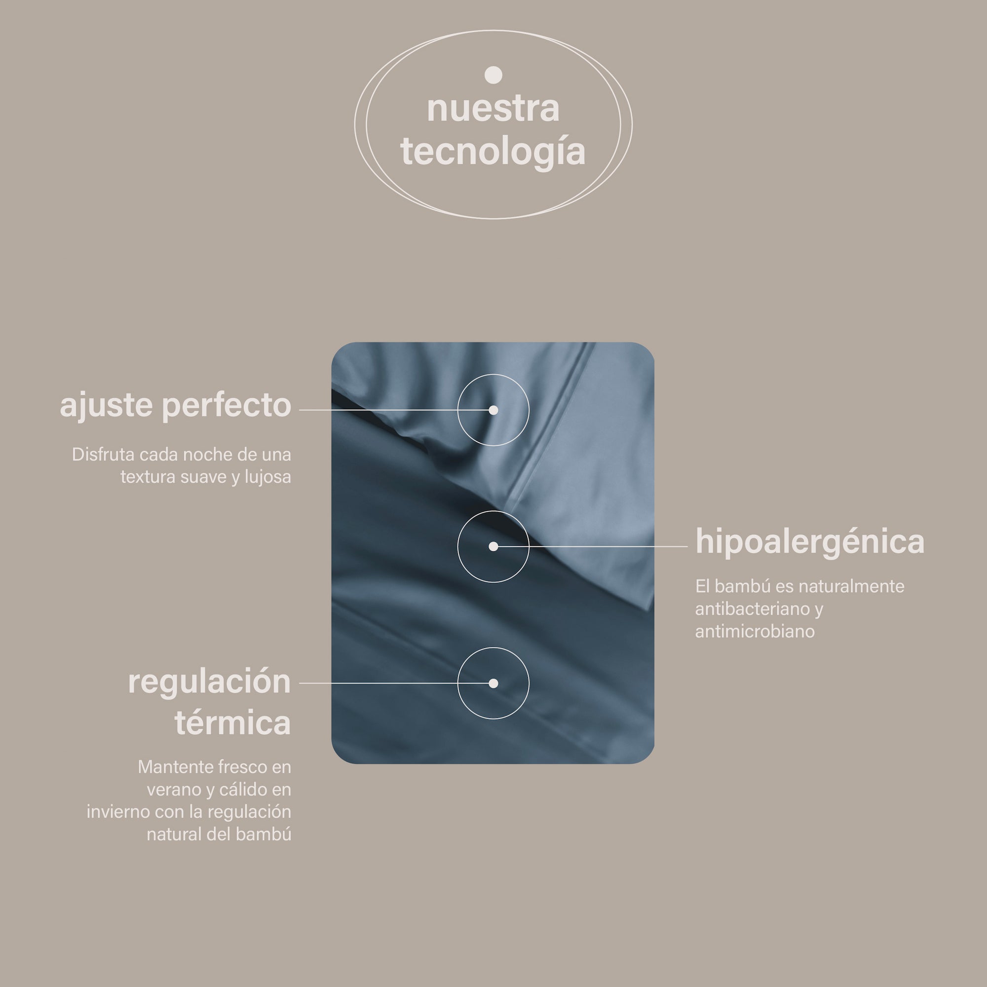 funda de almohada bambú