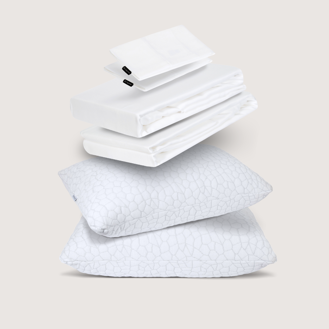 sábanas de bambú + almohadas cloudpure