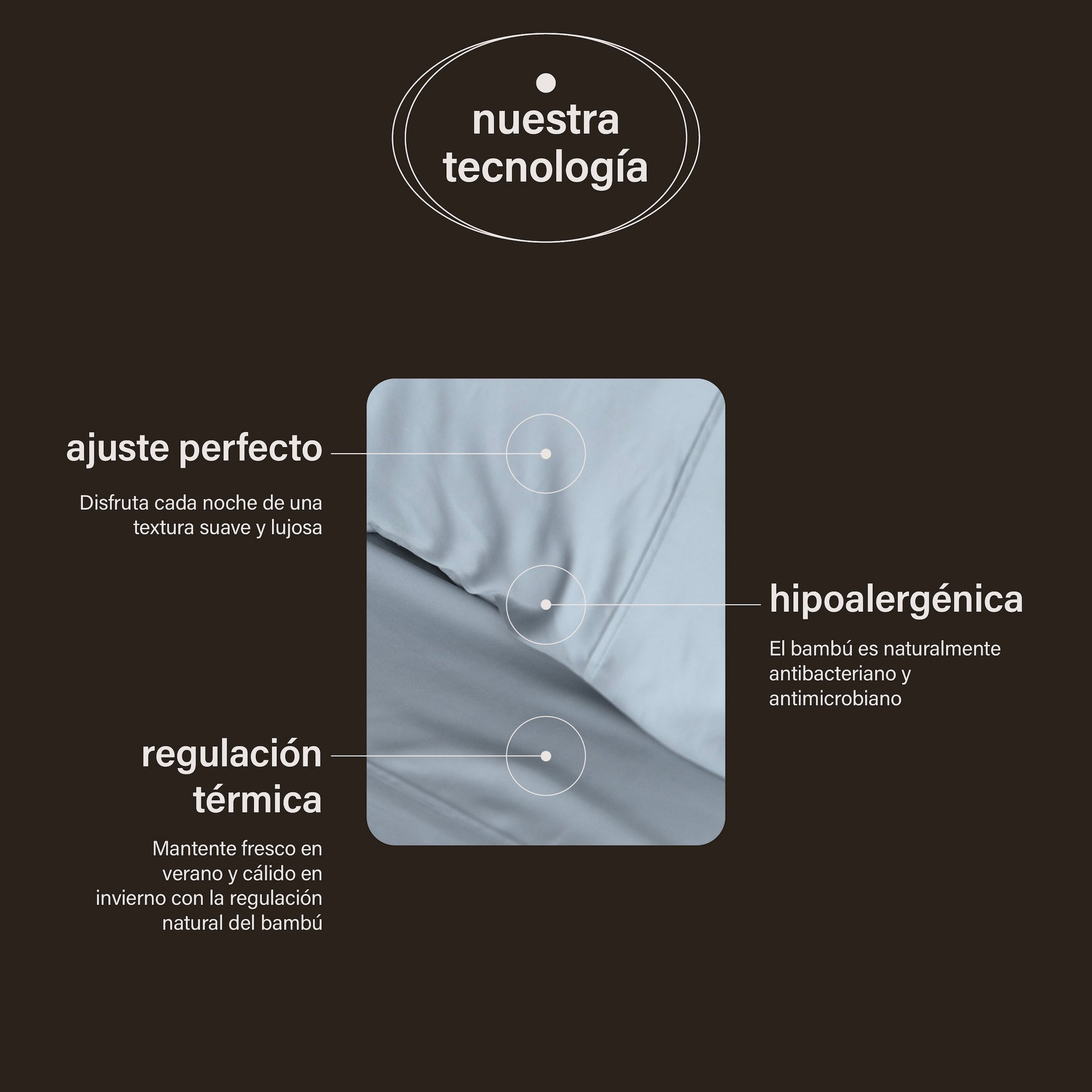 funda de almohada bambú