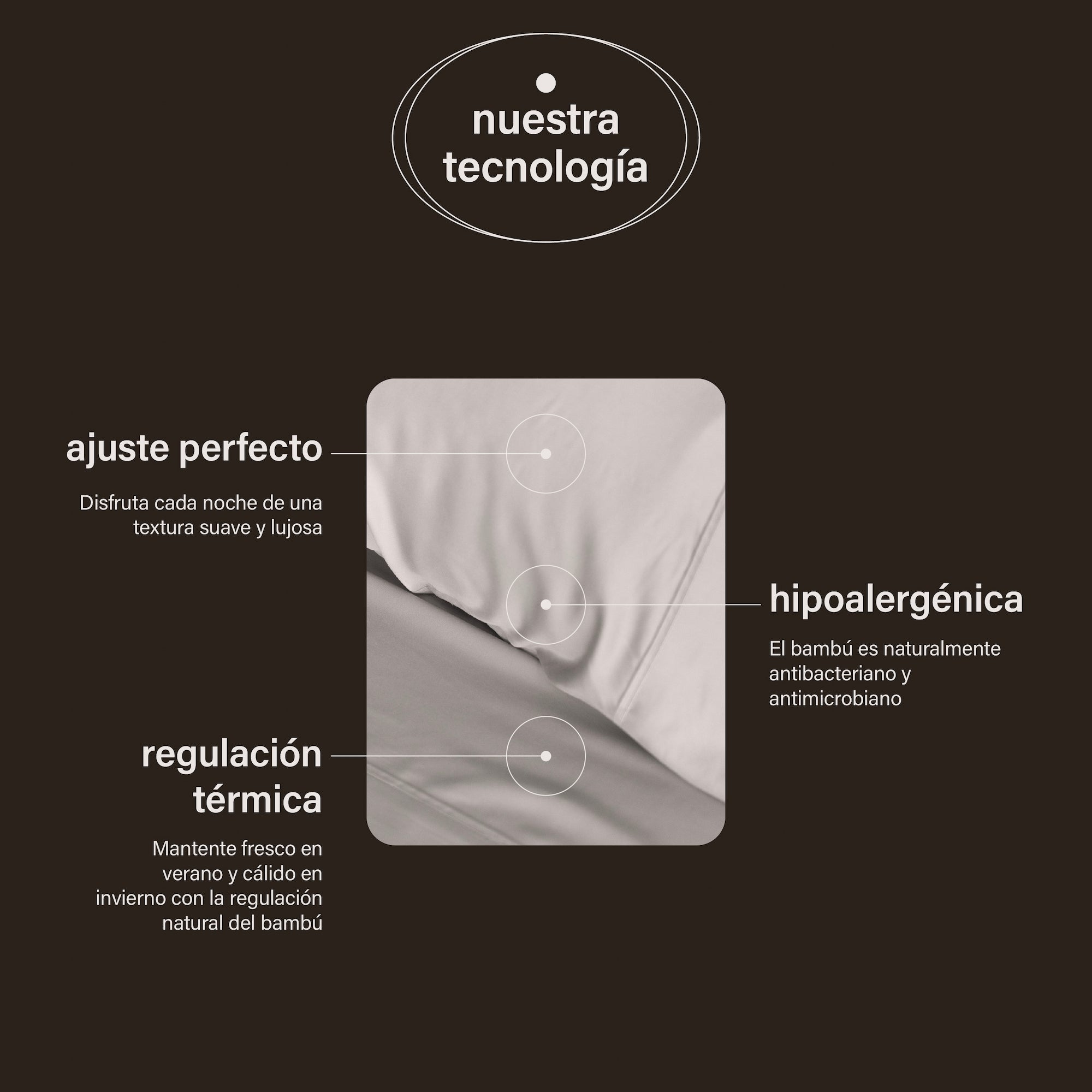 funda de almohada bambú