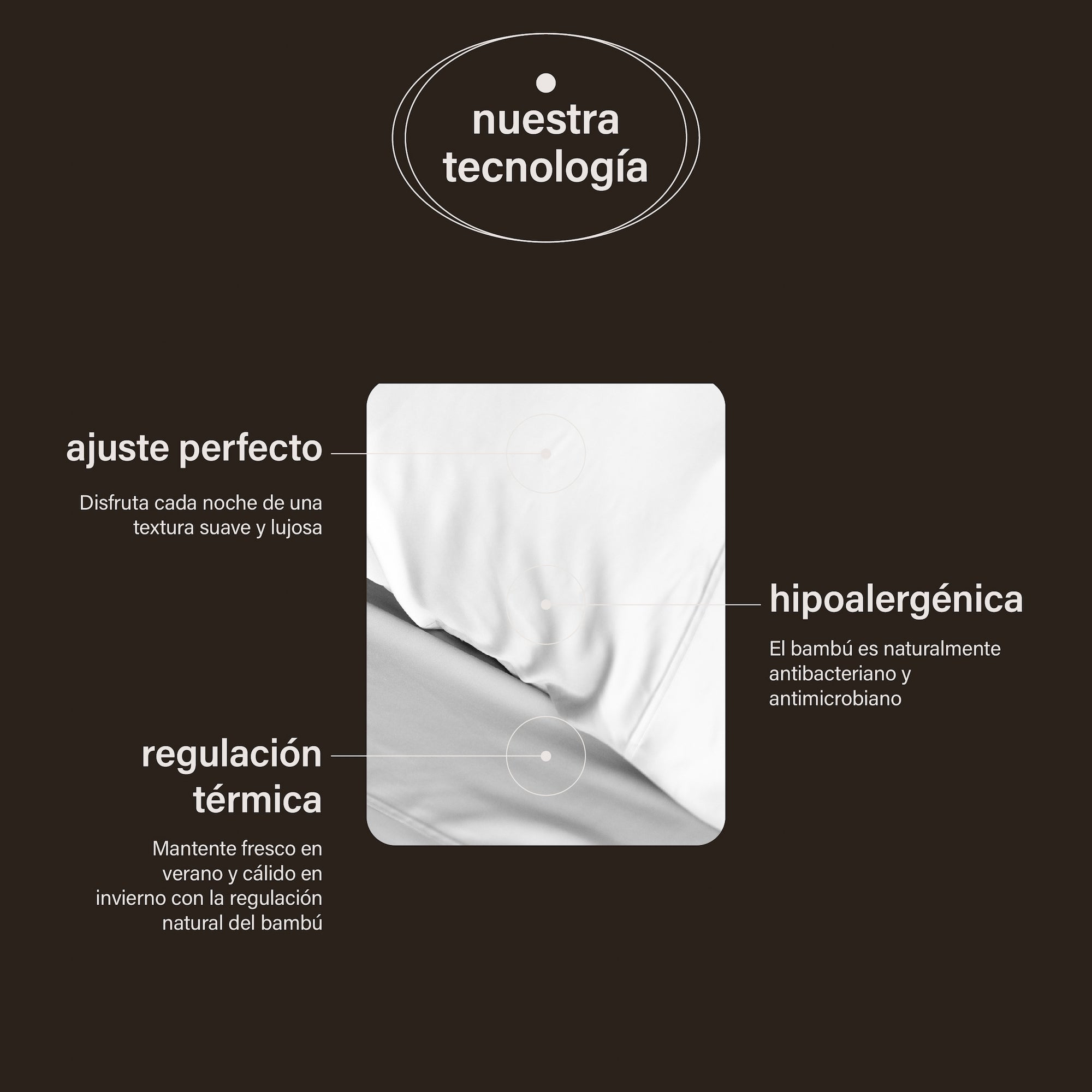 funda de almohada bambú