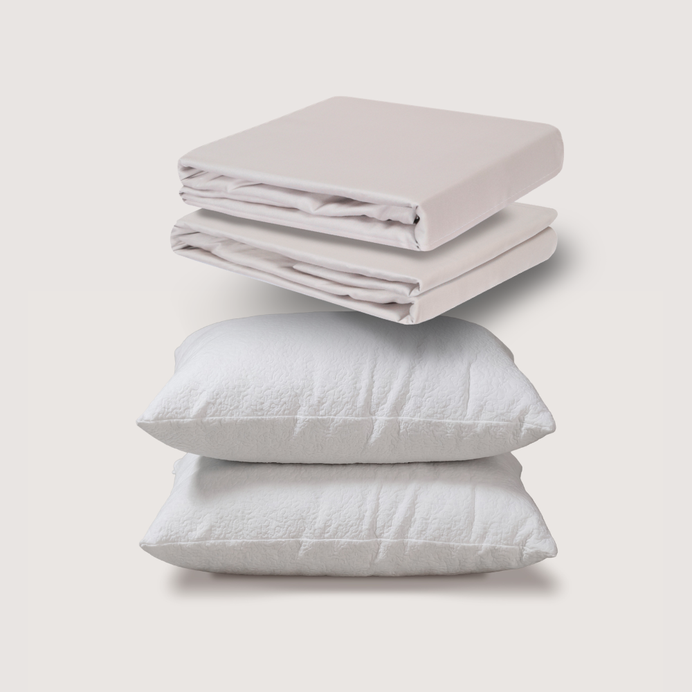 sábanas de bambú + almohadas
