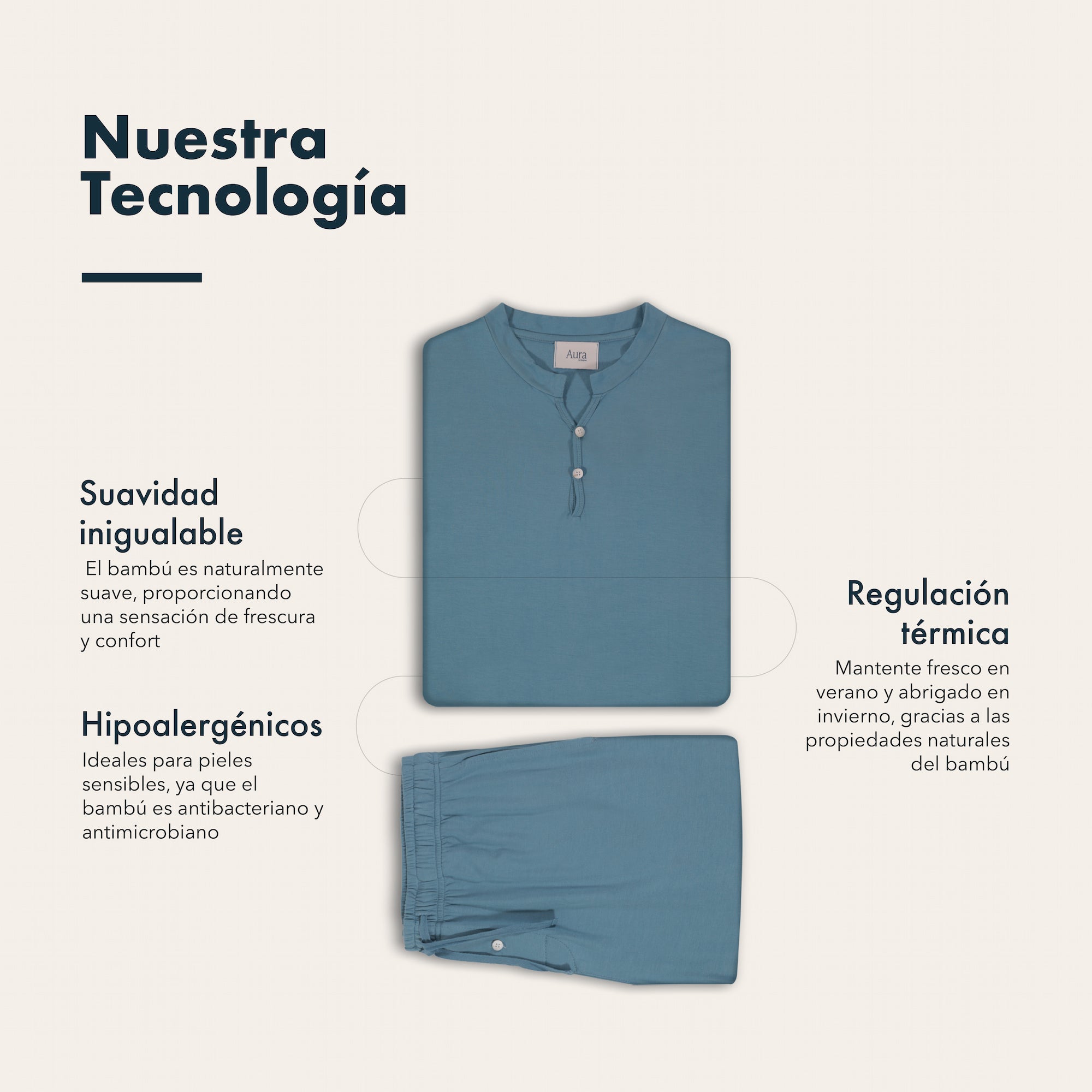 Pijama Aura by hypnos Hombre