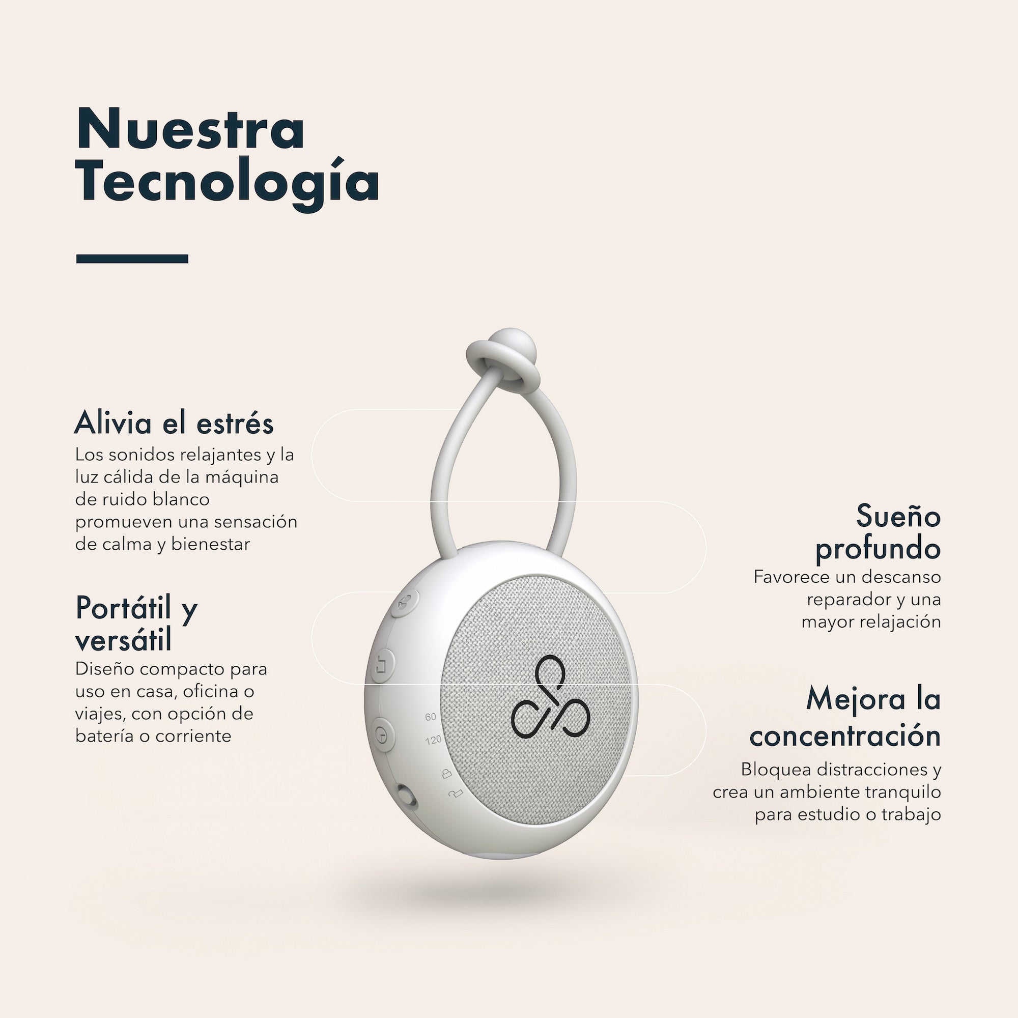 Máquina de Ruido Blanco Snooze