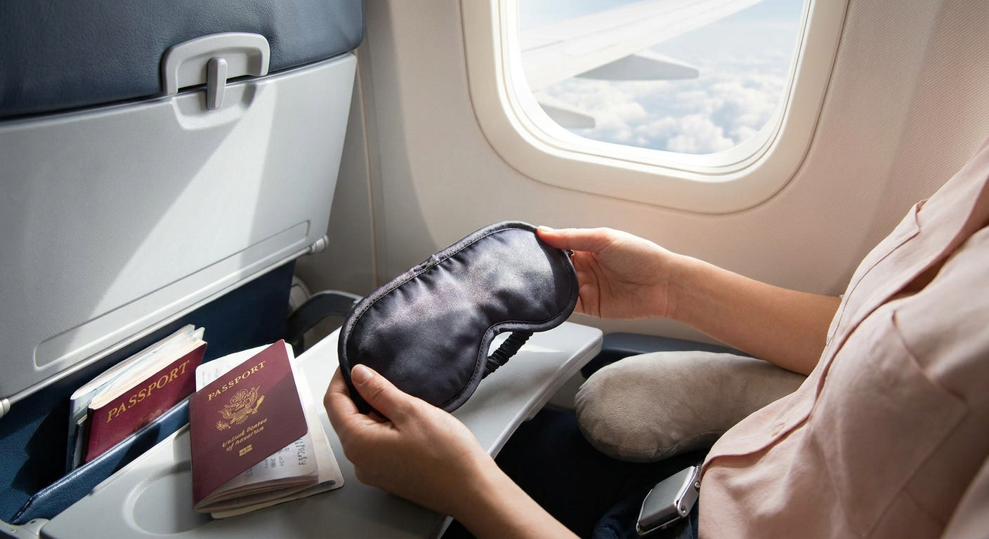 Antifaz para dormir en avión: qué revisar antes de viajar