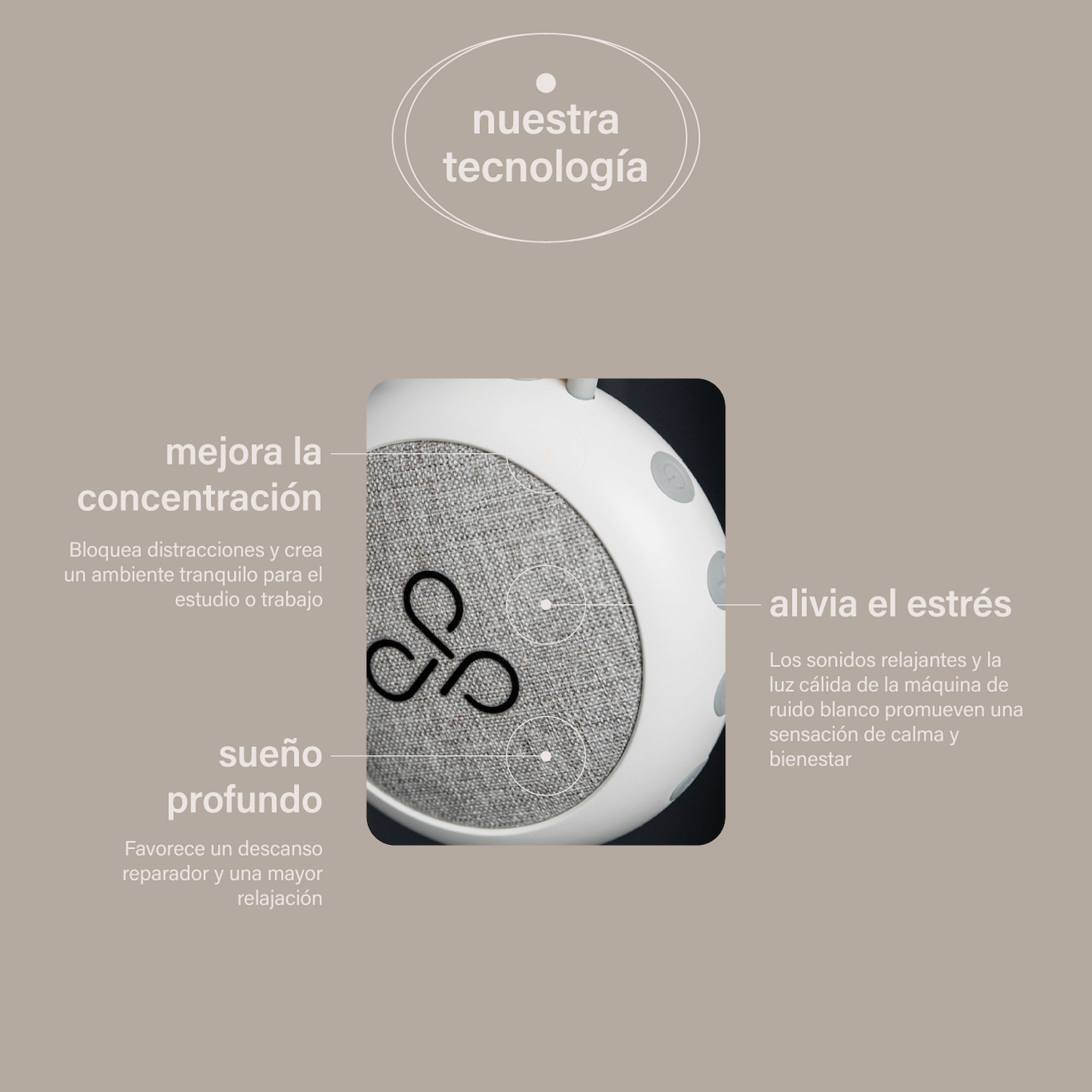 máquina de ruido blanco snooze