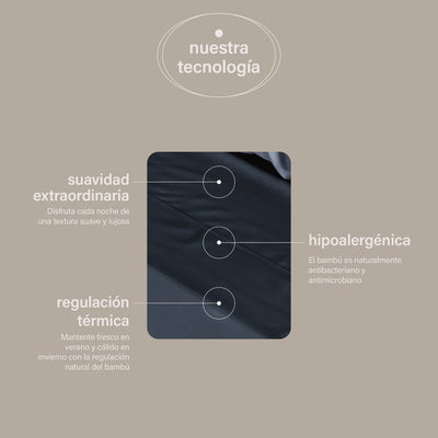 sábanas de bambú + almohadas cloudpure