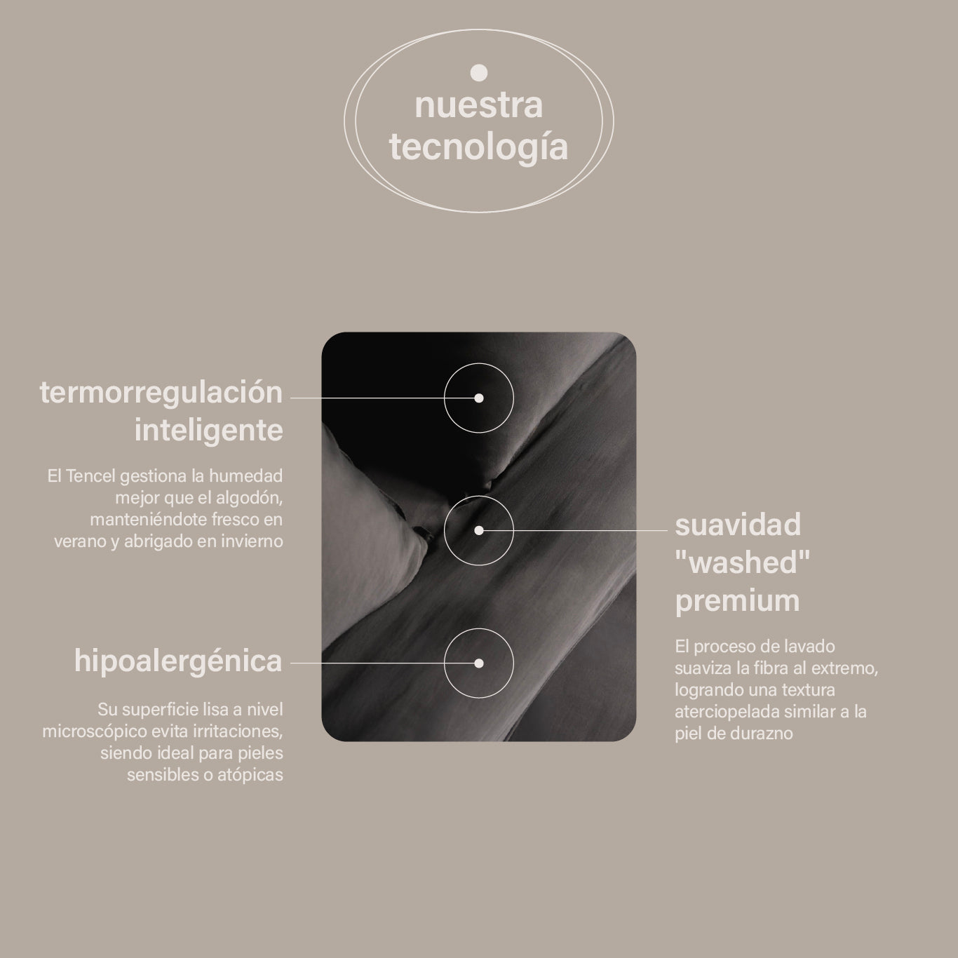 sábanas de TENCEL™ + almohadas cloudpure