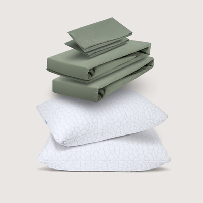 sábanas de algodón + almohadas cloudpure