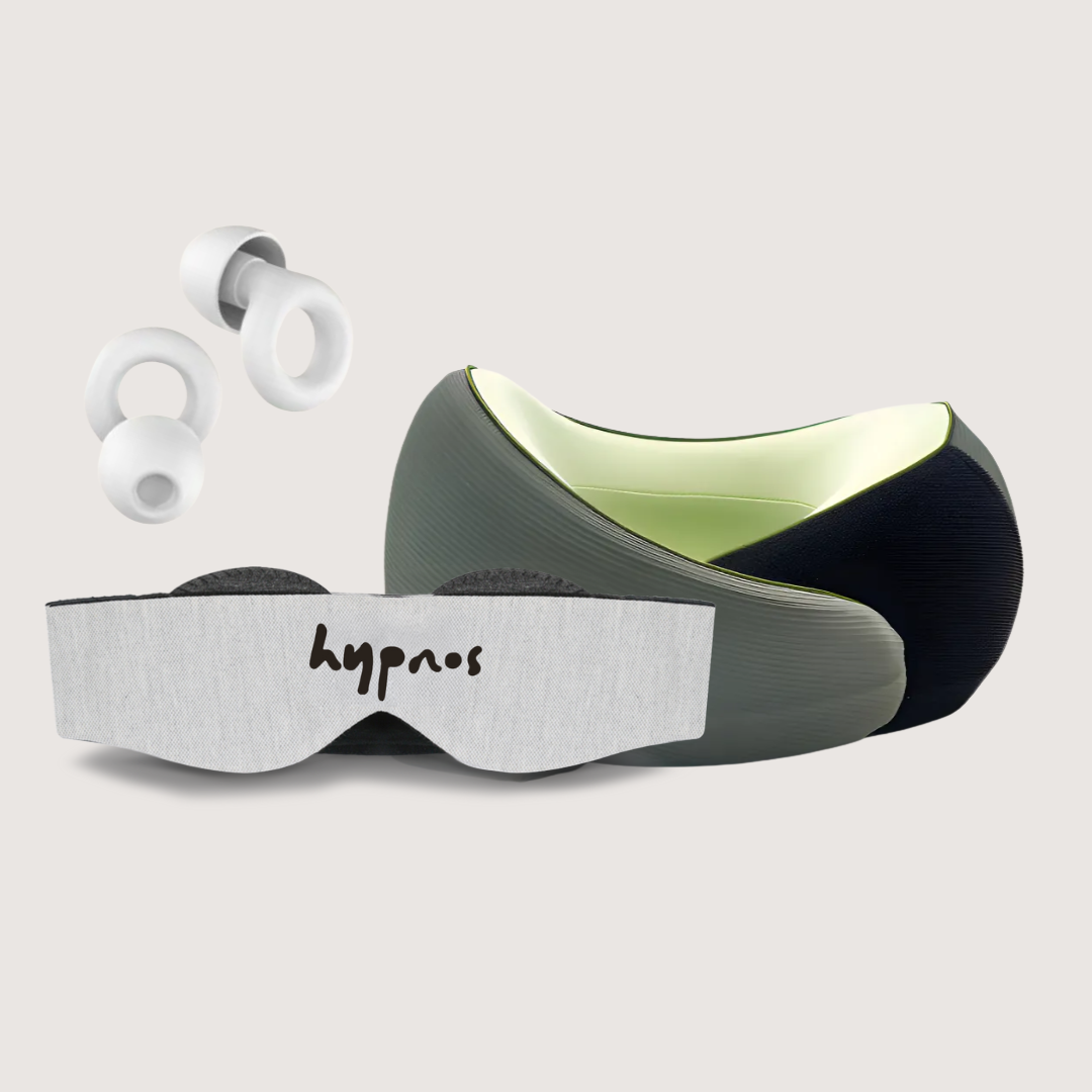 cojín de cuello + antifaz + tapones