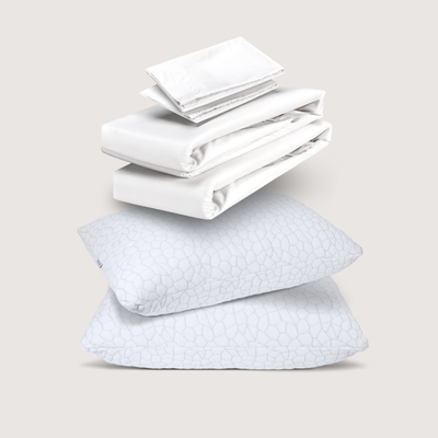 sábanas de algodón + almohadas cloudpure