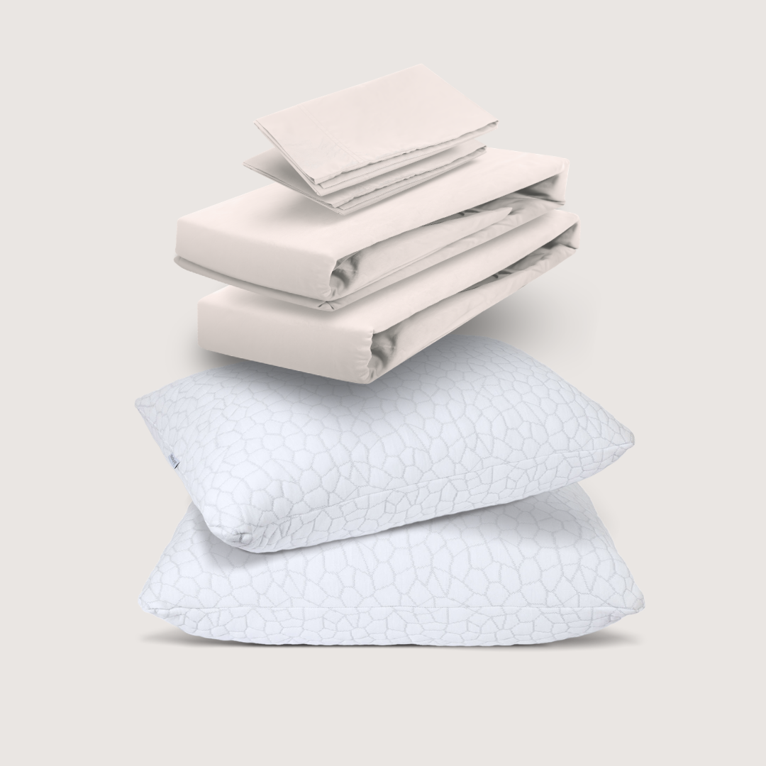 sábanas de algodón + almohadas cloudpure