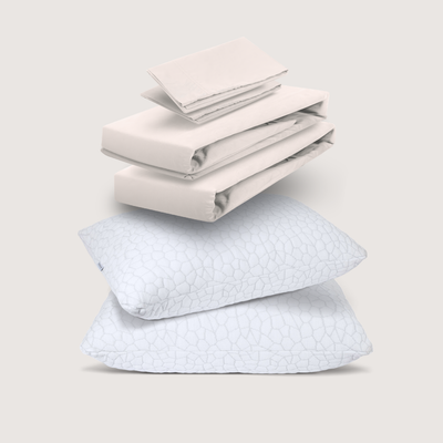 sábanas de algodón + almohadas cloudpure