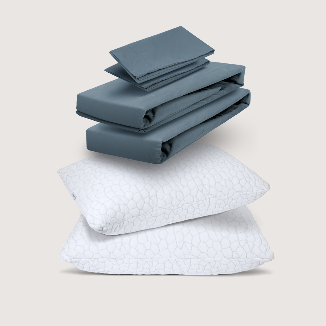 sábanas de algodón + almohadas cloudpure