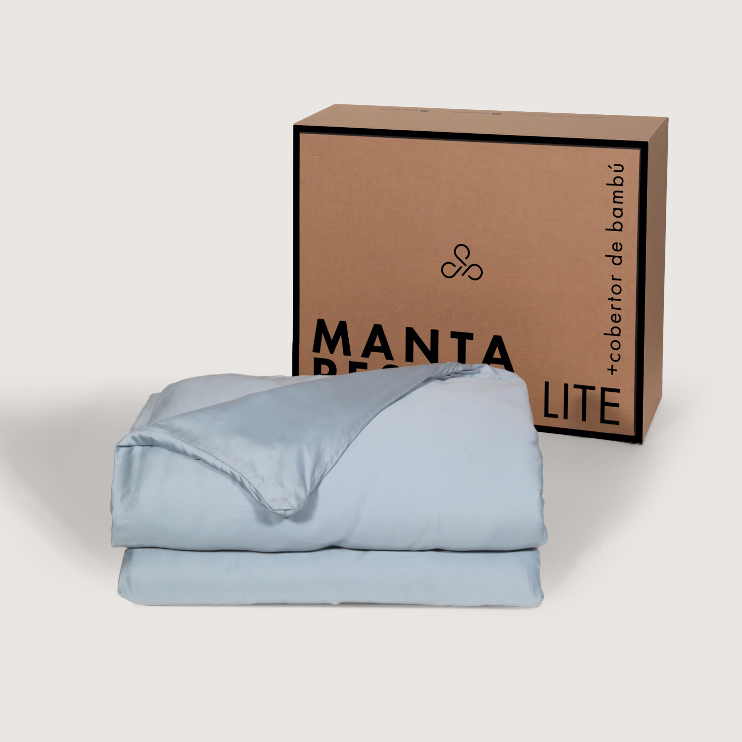 manta pesada + cobertor de bambú lite de regalo