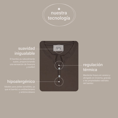 pijamas bambú hombre aura