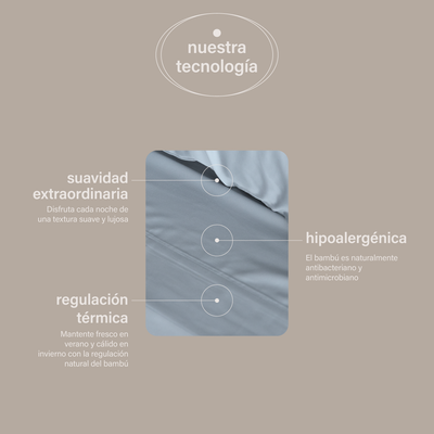 sábanas de bambú + almohadas cloudpure