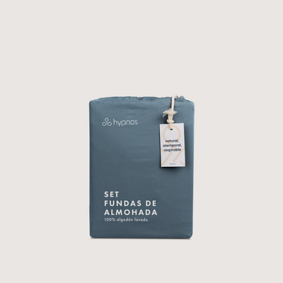 fundas de almohada algodón lavado