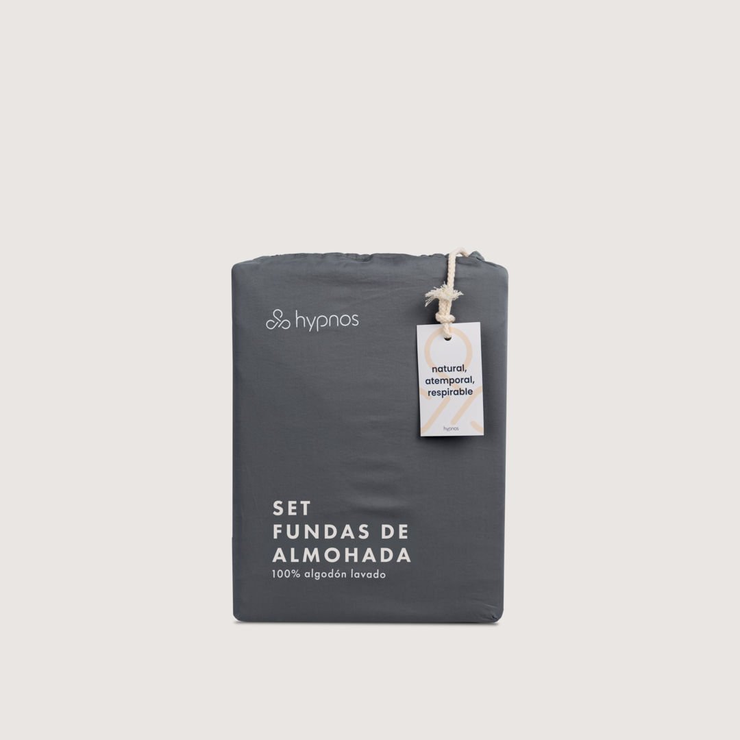 fundas de almohada algodón lavado
