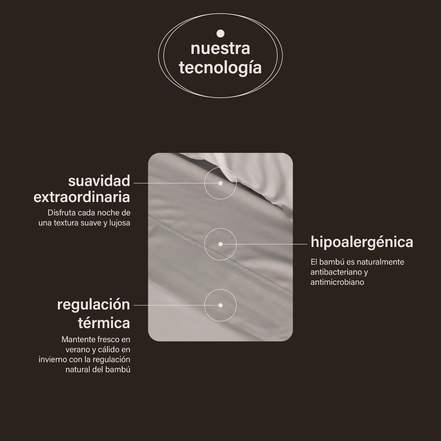 sábanas de bambú + almohadas cloudpure