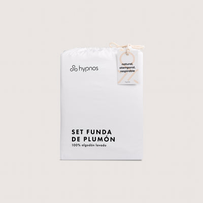 funda plumón algodón lavado