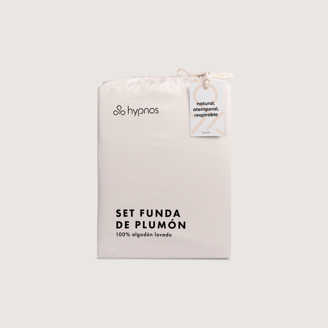 funda plumón algodón lavado