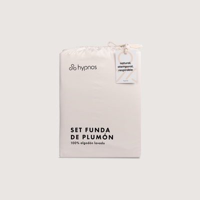 funda plumón algodón lavado