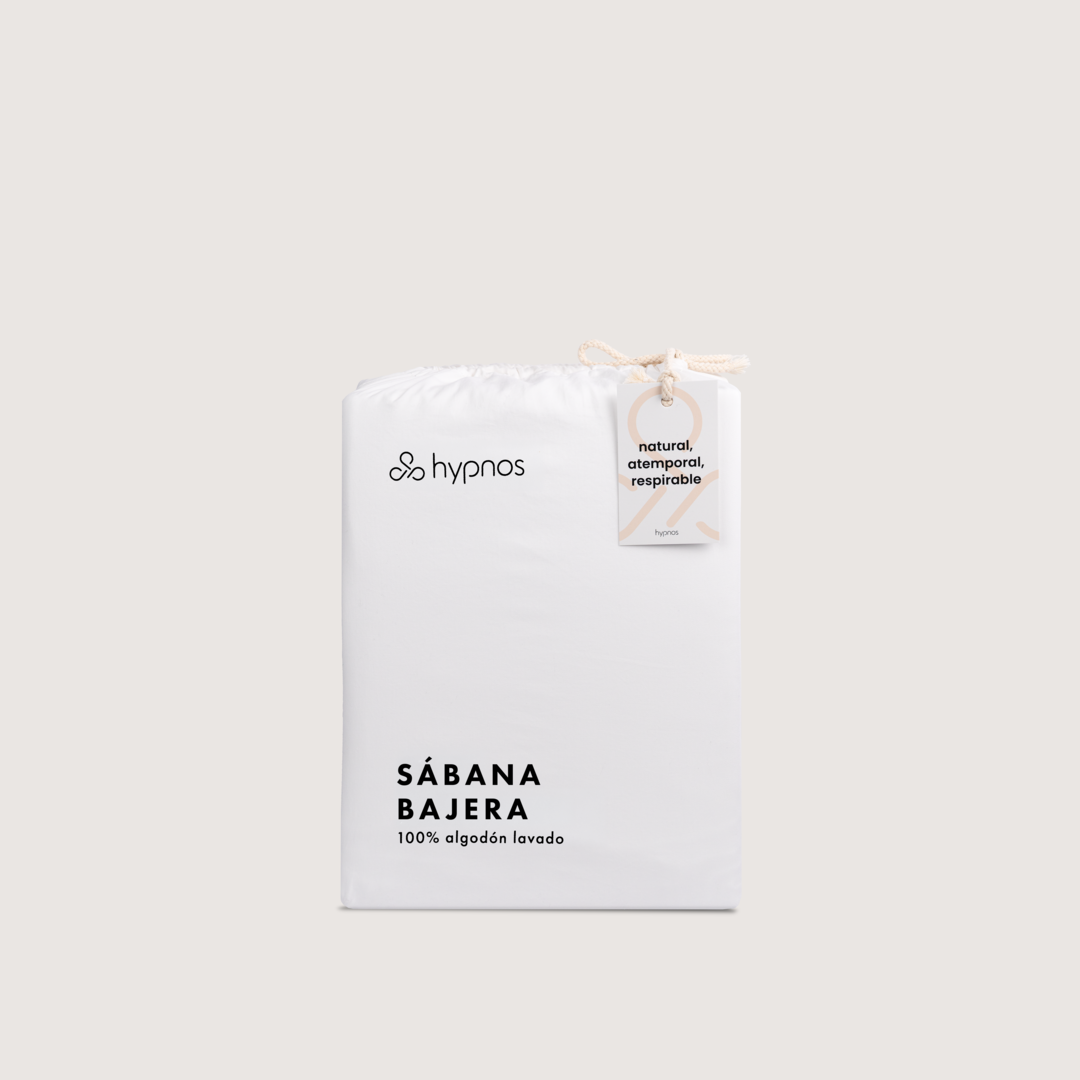 sábana bajera algodón lavado