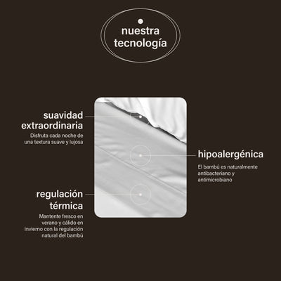 sábanas de bambú + almohadas cloudpure