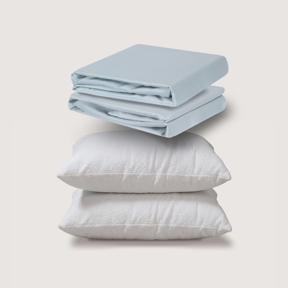 sábanas de bambú + almohadas