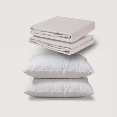 sábanas de bambú + almohadas
