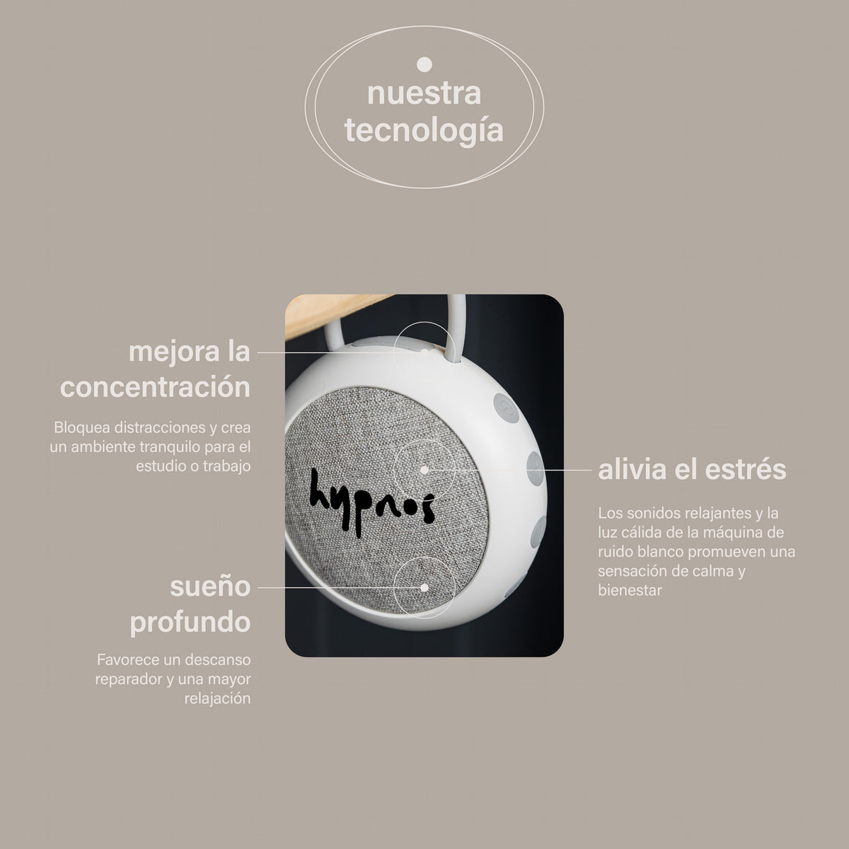 máquina de ruido blanco snooze